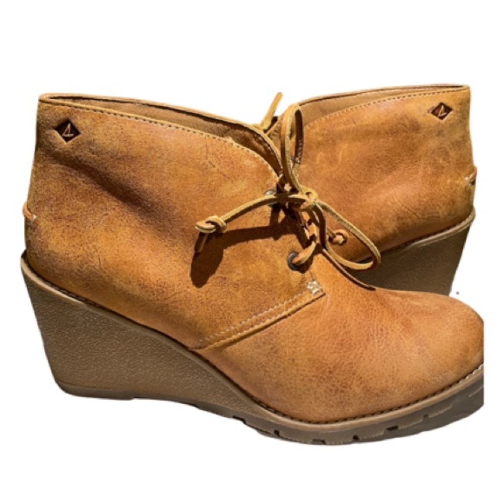 NEW Sperry wedge ankle boots-Size 9